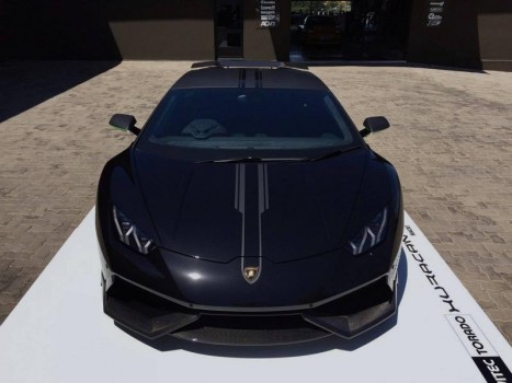 Lamborghini Huracan carbon fibre front lip spoiler - 6 piece set
