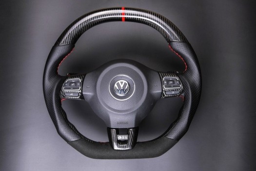 VOLKSWAGEN carbon enhanced, custom steering wheel