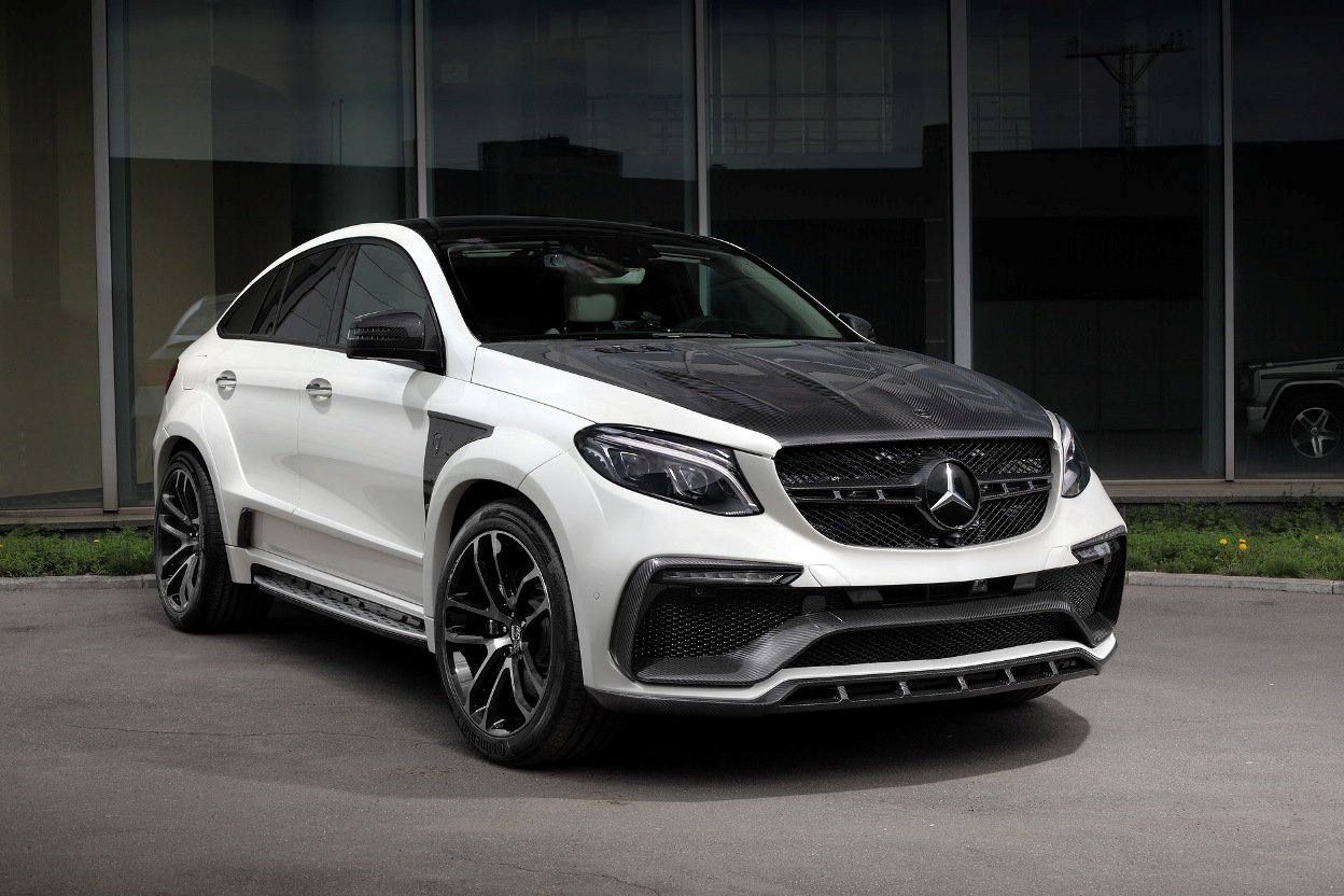 Mercedes Benz GLE-Class Coupe 63 AMG Wide body - white & carbon edition