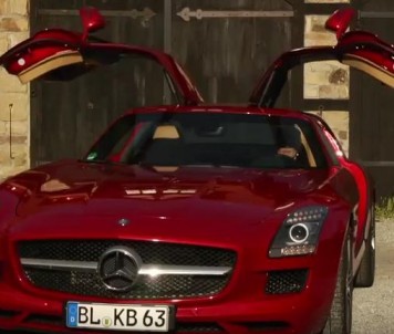 Mercedes-Benz SLS AMG - Gullwing doors electric door opening kit