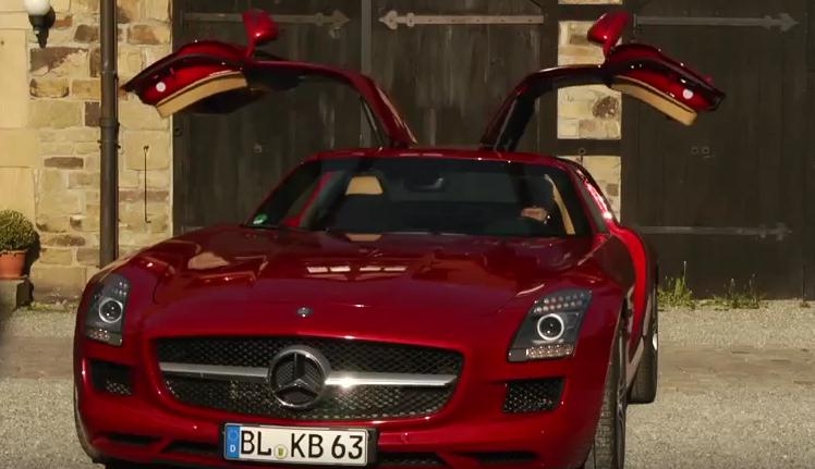 Mercedes-Benz SLS AMG - Gullwing doors electric door opening kit
